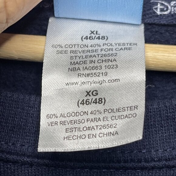 Vintage Disney Mickey Mouse Navy Sweatshirt XL - Picture 4 of 6
